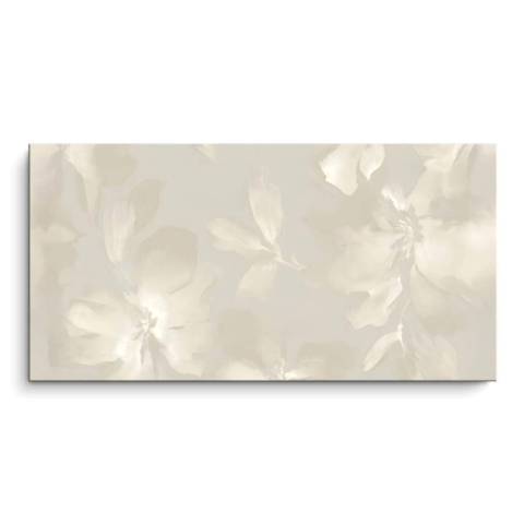 Blumiges Muster PVC Matt Leinwandbild
