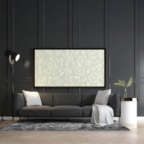 Flower Pattern Canvas Art