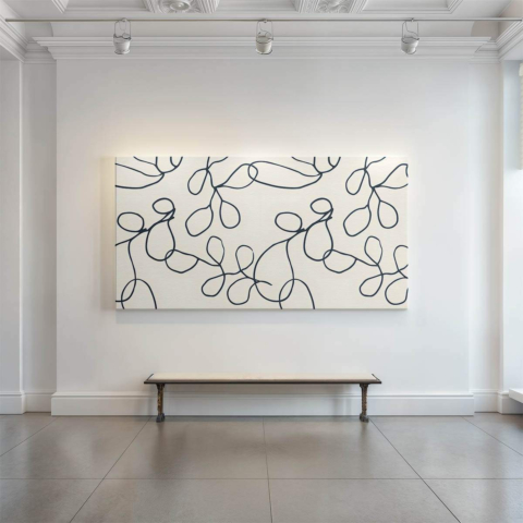 Tangled Lines Canvas Art