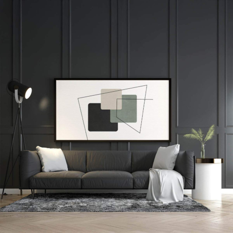 Squares and Lines Canvas Art