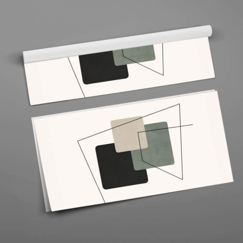 Quadrate und Linien Poster