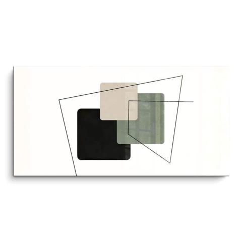 Squares and Lines PVC Gloss Art