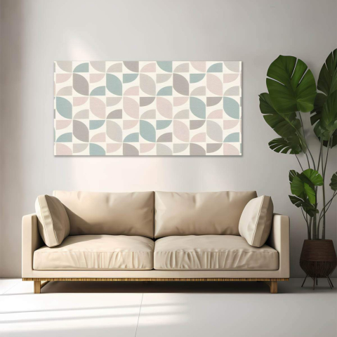 Pastel Geometric Pattern Canvas Art
