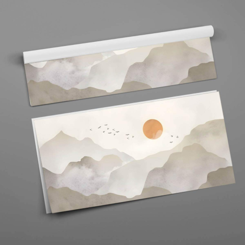 Mountain Sunset Poster Art