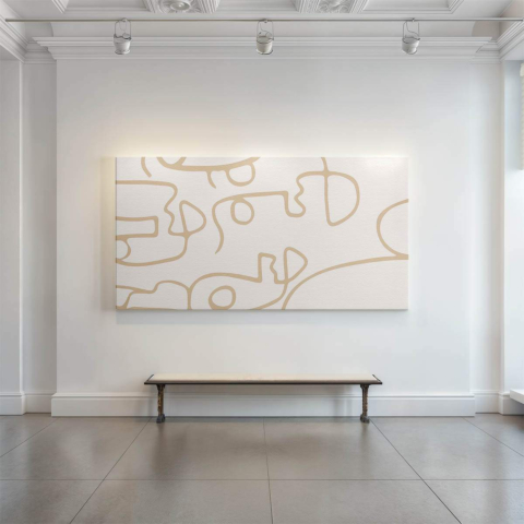 Frog Outline Canvas Art