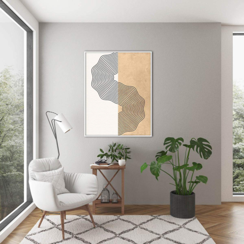 Gesicht Dualität Leinwandbild
