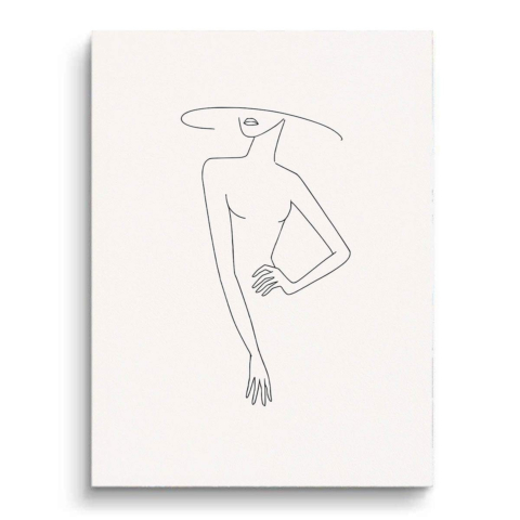 Nackte Frau PVC Matt Kunst