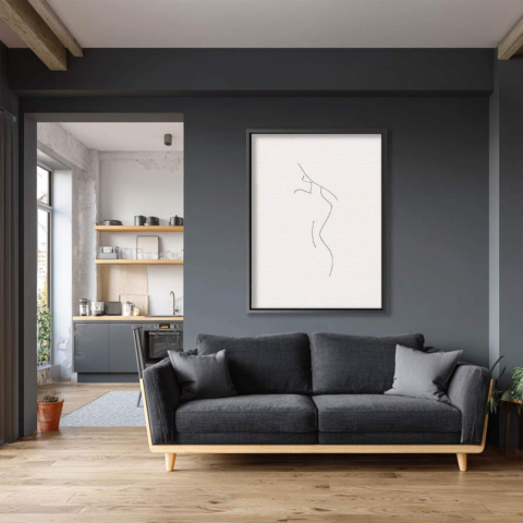 Silhouette Leinwandbild