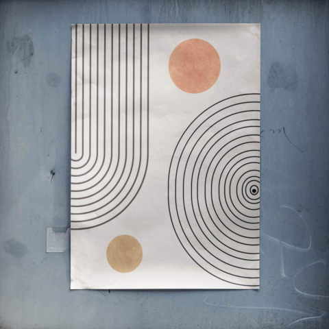 Sonne und Kreise Poster