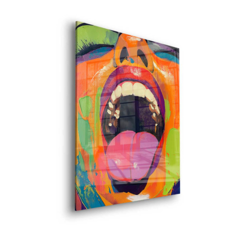 Screaming Mouth Acrylic Glass Art