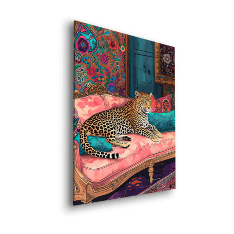 Leopard Lounge Dibond Matt