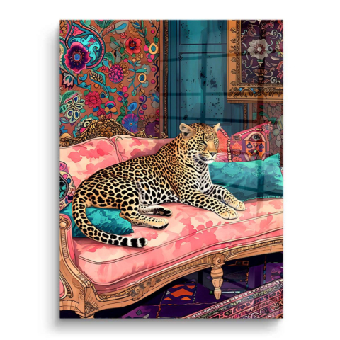 Leopard Lounge PVC Glanz