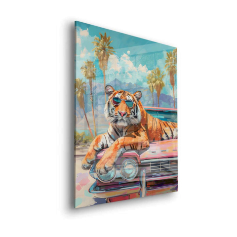 Cool Tiger Acrylic Glass Art