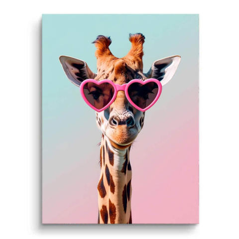 Giraffe with sunglasses PVC Matt Art