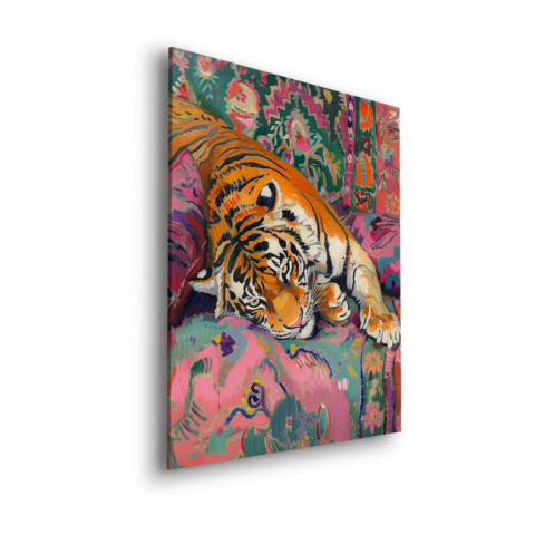Liegender Tiger Dibond Matt