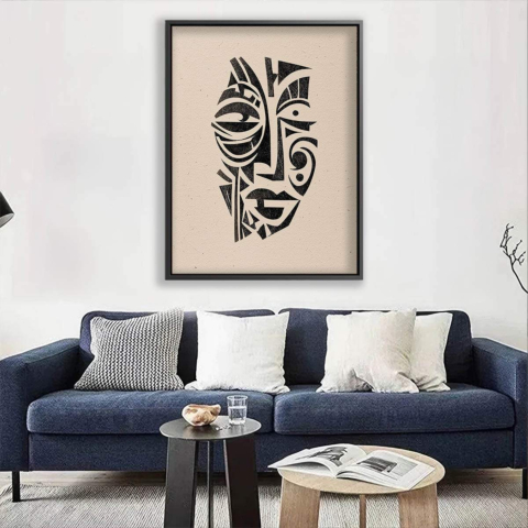 Afrikanische Maske Leinwandbild
