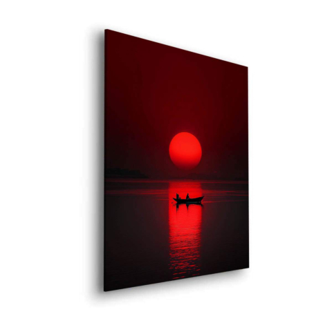 Red Sunset Dibond Matt Art