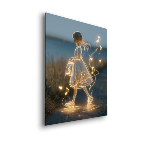 Danse Femme Tableau sur Dibond Mat
