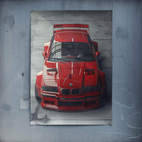 BMW M3 GTR Plakat