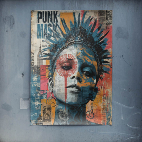 Pinke Maske Poster