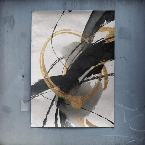 Cercle abstrait Affiche