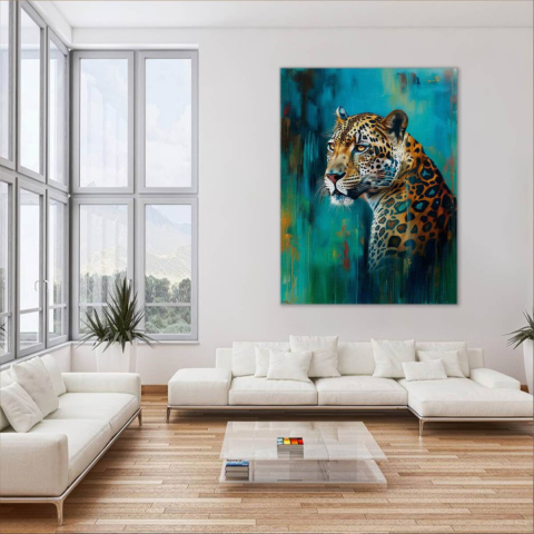 Leopard Leinwandbild