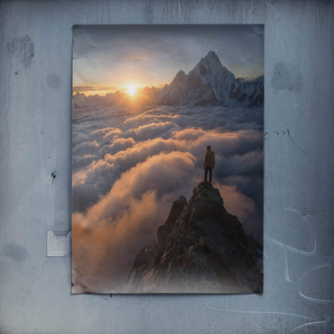 Sonnenaufgangsgipfel Poster