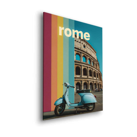 Rome Femme Romaine Tableau sur Dibond Mat