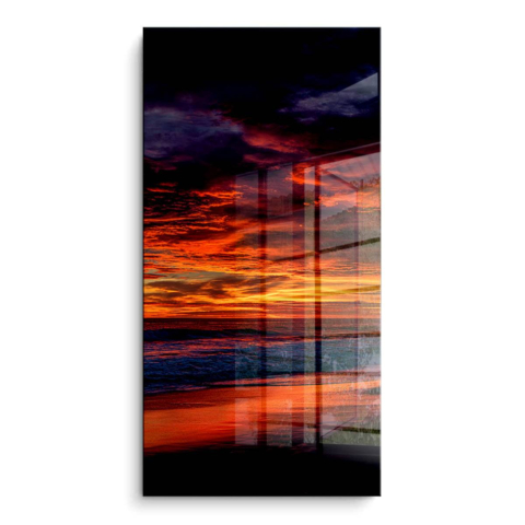 Sunset Fire PVC Gloss Art