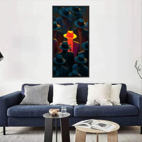Mysteriöser Anführer Leinwandbild
