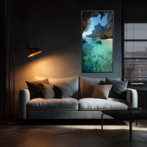 Lagune Azure Tableau sur Toile