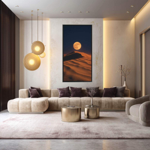 Moonlit Dunes Canvas Art