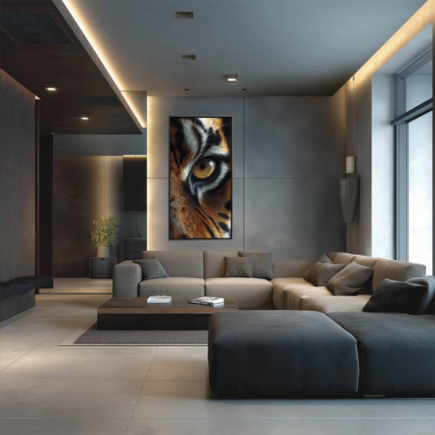 Œil de Tigre Tableau sur Toile