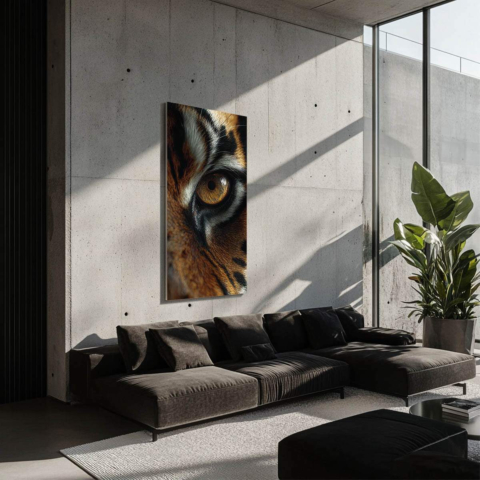 Tiger Eye Dibond Matt Art