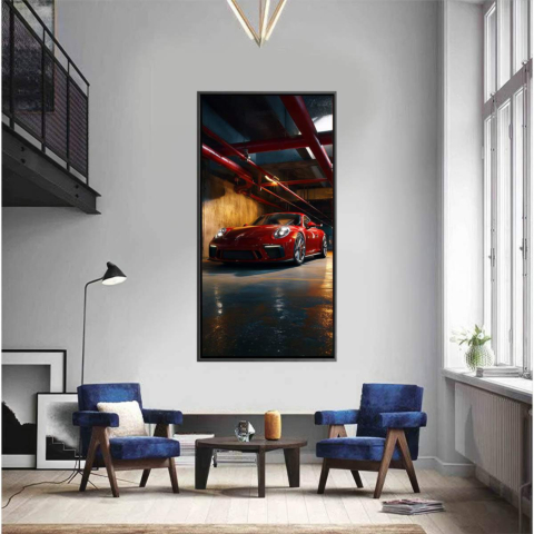 Red 911 Carrera Tableau sur Toile