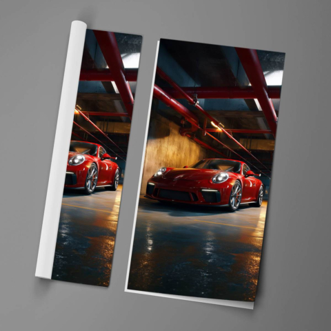 Red 911 Carrera Plakat