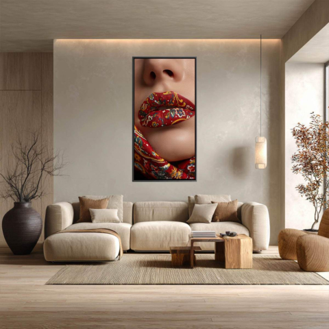 Motif Paisley Tableau sur Toile