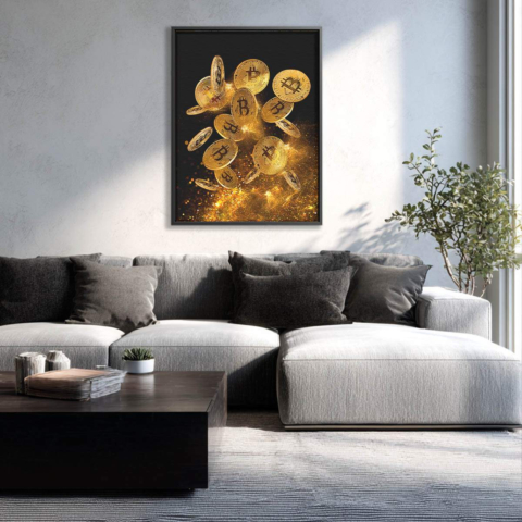 Bitcoin Leinwandbild
