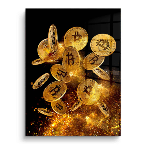 Bitcoin Arte PVC Brillante