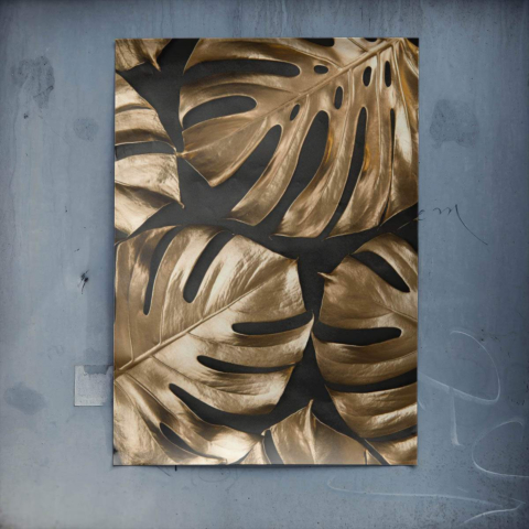 Monstera Dorada Póster