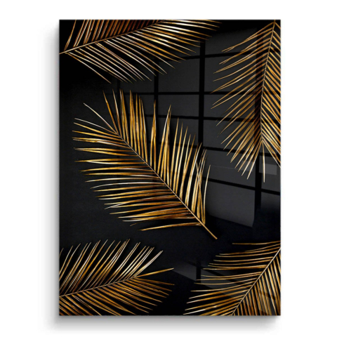 Hojas de palma PVC Brillante Póster