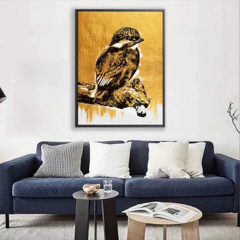 Eisvogel Leinwandbild