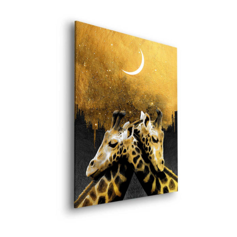 Girafe Monochrome Tableau sur Dibond Mat