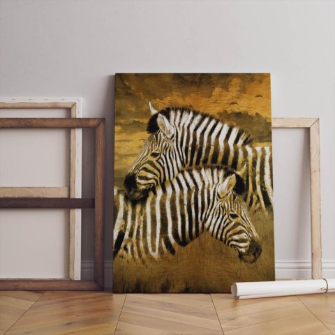 Zebras Leinwandbild