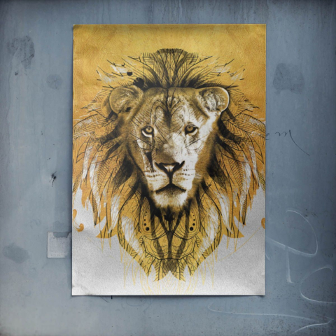 León Majestuoso Póster