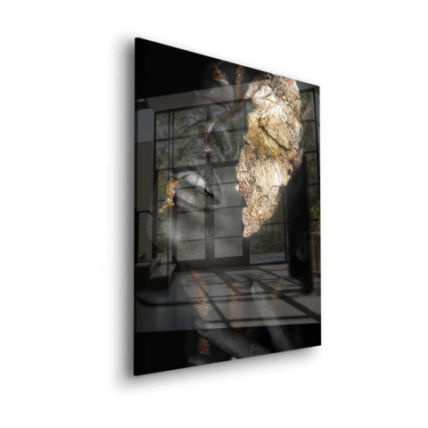 Feuilles d'or Verre Acrylique