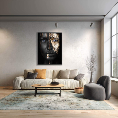 Reflet d'or Tableau sur Toile
