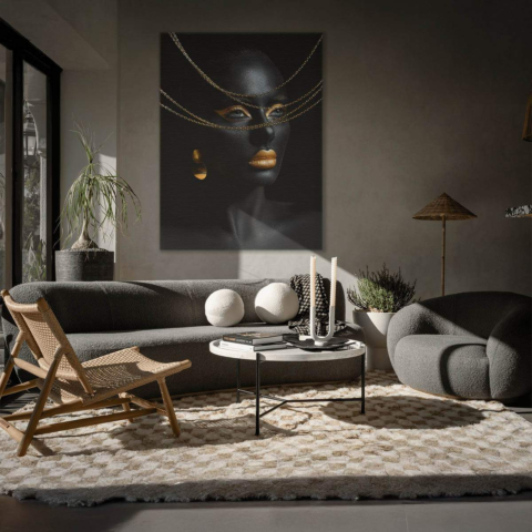 Schwarzes Gold Leinwandbild