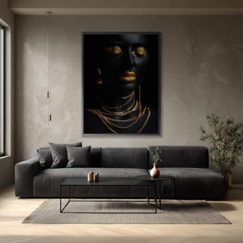 Goldener Glamour Leinwandbild