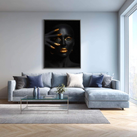 Goldener Glamour Leinwandbild